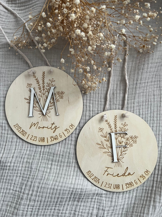 Holz Namensschild (personalisiert)